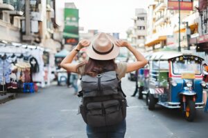 Woman Tourist Backpacker Travel