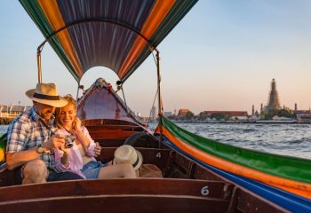 Scenic view of Chao Phraya River in Bangkok, Thailand